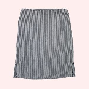 Club Monaco Black and White Striped Pencil Skirt Size 6